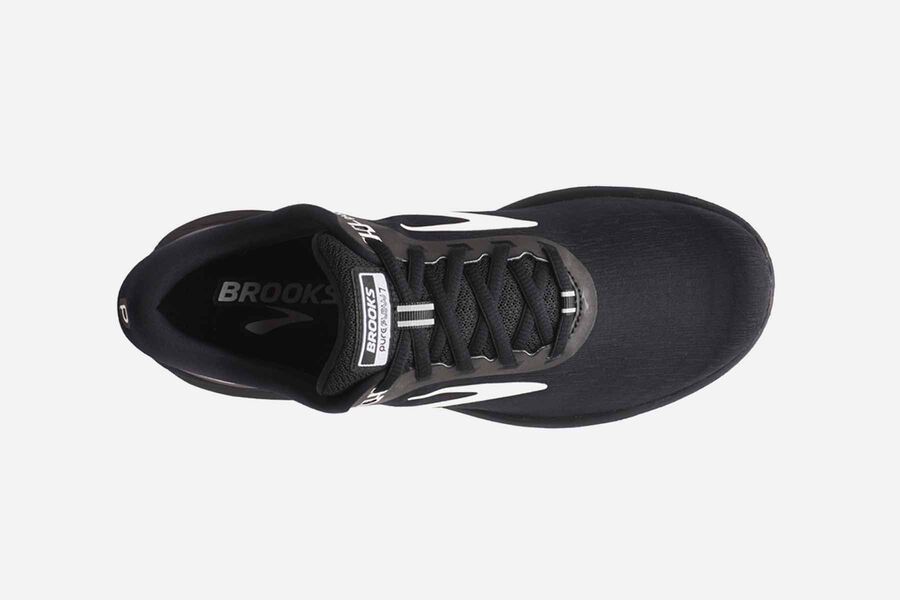 Brooks Running Shoes - Pureflow 7 Road Womens - Black/White - EAX-134095